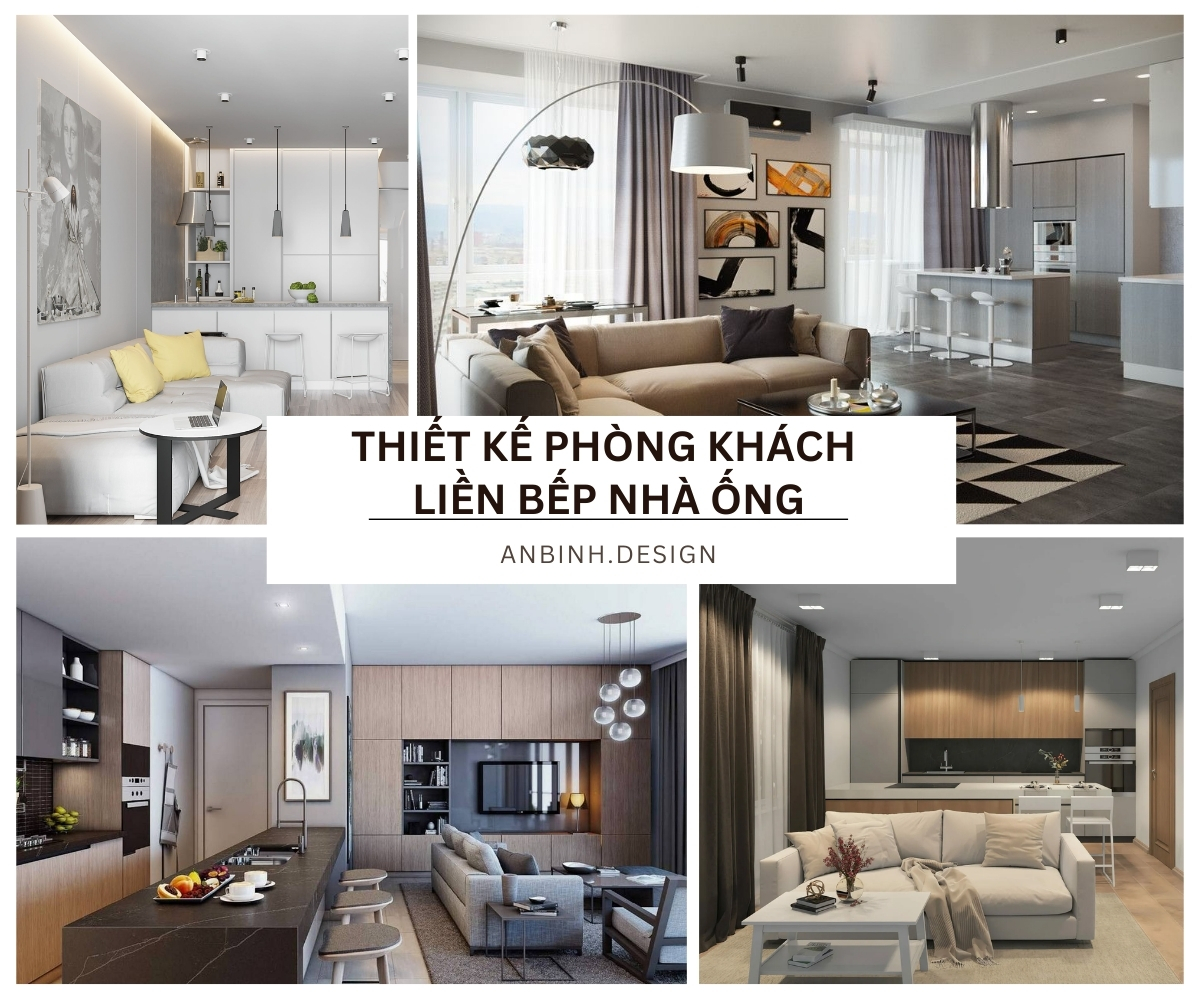 thiet ke noi that phong khach lien bep nha ong