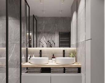 Thiết kế phòng tắm phong cách sang trọng